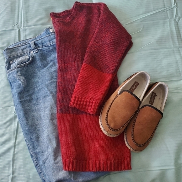 Joe Fresh | Med | Oversized Red Sweater - Picture 3 of 9